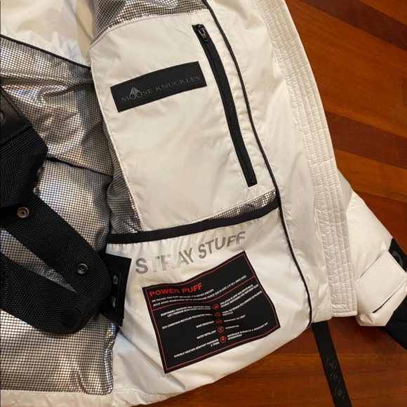 Brand New Moose knuckle Gataga Power puff white puffer coat Real and authentic. - Picture 5 of 5